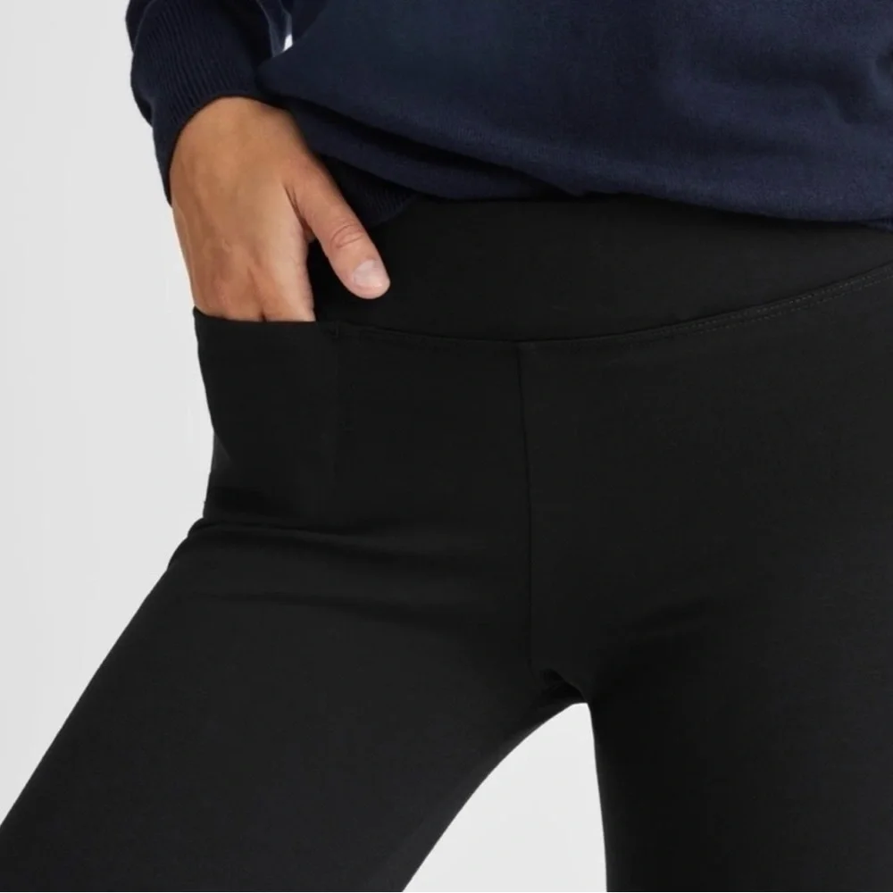 AMERICAN Giant Ponte Leggings Sz 8‎ Black